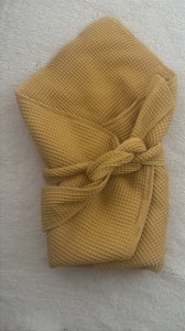Rożek z wafla - musztardowy 