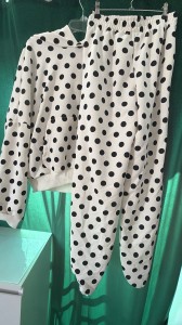 Dres Le mua 2.0 ecru w kropki 